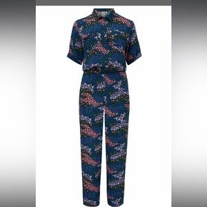 Floral boilersuit jumpsuit